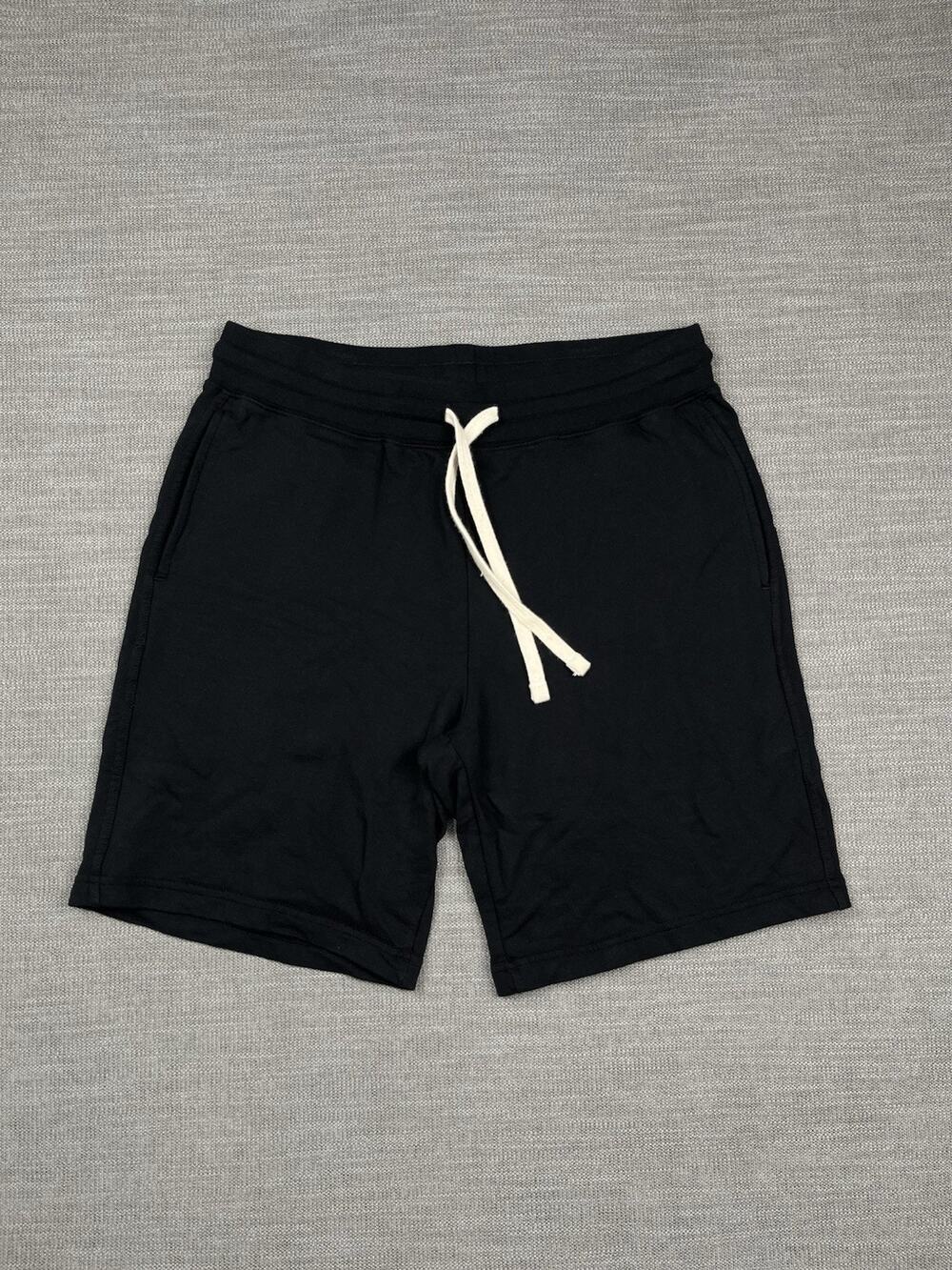 American Giant Sweat Shorts Mens Large Black Heavyweight Cotton Made USA